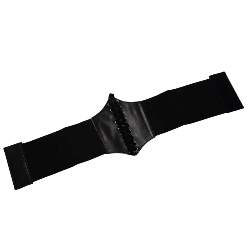 Широкий эластичный пояс с поясом для талии черный | Аксессуары одежды