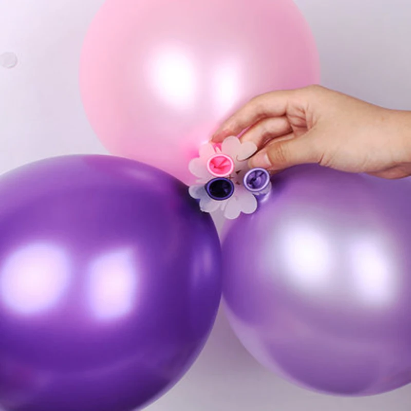  50pcs Balloons Arch Stand 6.5cm Balloon Connectors Clips Decor Birthday Wedding Balloon Clips Decor