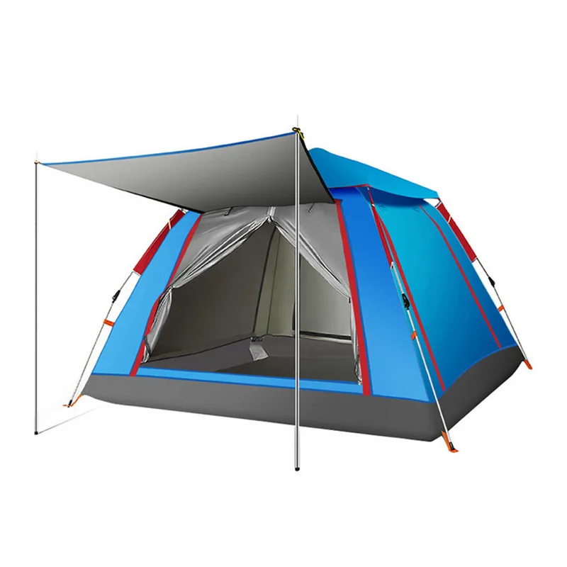 Тент для путешествий, кемпинга 210D оксфордская ткань Fabic утолщенная водонепроницаемая палатка для 3-4 человек наружная Автоматическая для Быстрого Открывания Пляжная палатка