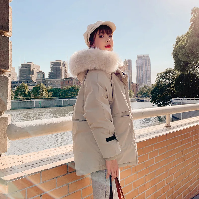 

2019 Winter New Style Korean-style Cotton-padded Clothes Women's Mid-length Cotton-padded Clothes Women's down Jacket Cotton-pad