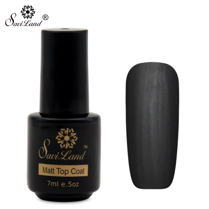 Clear Matte Top Coat SAVILAND 7 мл фиолетовая серия полуперманентное верхнее покрытие УФ светодиодный Гель-лак замачиваемый Гель-лак для ногтей - Цвет: Clear Matte Top Coat