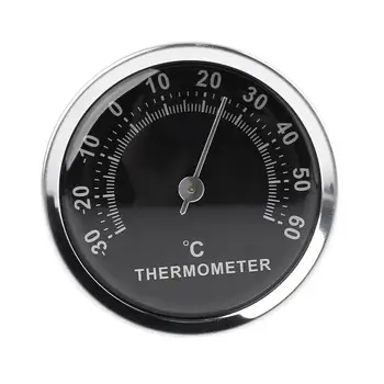 

Mini 58mm Car Temperature Meter Thermometer Aluminum Alloy Metal Analog Therometer With Double-sided sticker