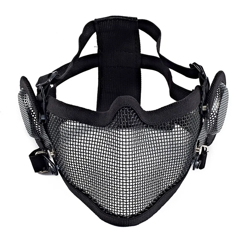 

Outdoor Breathable Cycling Sports Mask Multipurpose CS Survival Game Tactical Mask Foldable Airsoft Mask Skull Half Face Cover