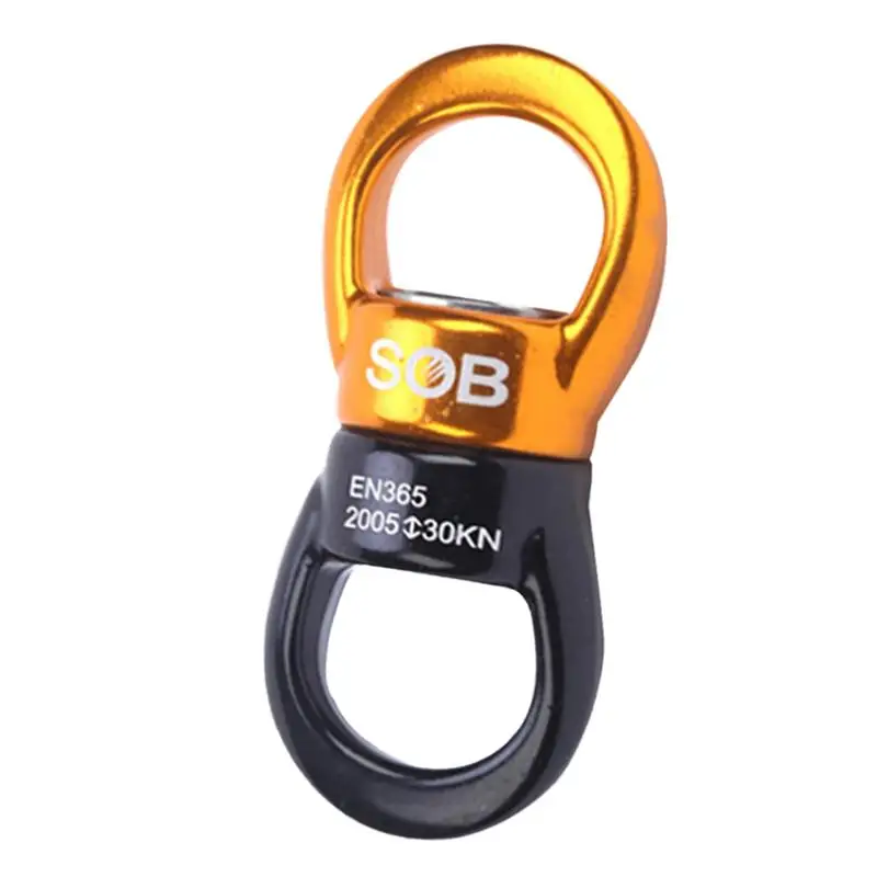 

Alloy Practical Lightweight Smooth Durable Hanging Spinner Spinning Dual Clip Swivel Hook for Outdoor Sports Climbing