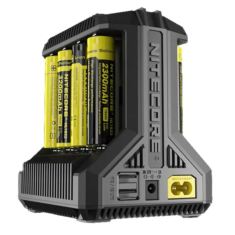 

NITECORE Intellicharge I8 eight Bays Battery Charger, Automatically Detects/ Monitors and Charges Each Slot Independently