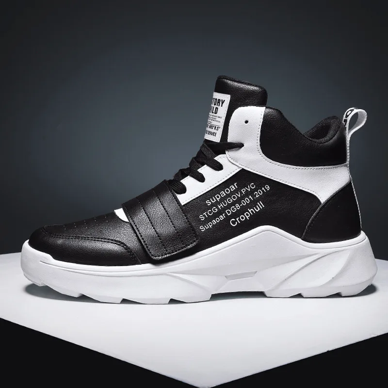 

2019 Autumn And Winter New Style MEN'S SHOES Korean-style Versatile Athletic Shoes Mid-top Students Shoes Breathable Men Trendy