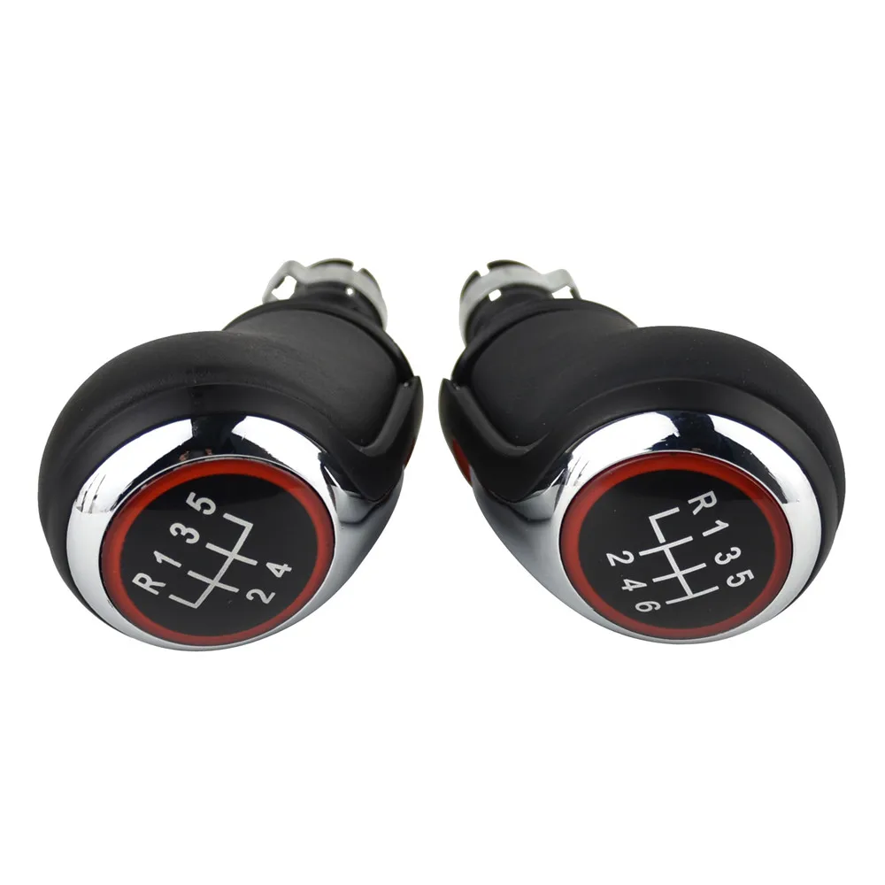 5 6 Speed Car Stick Gear Shift Knob With Leather Gaitor Boot For Vw