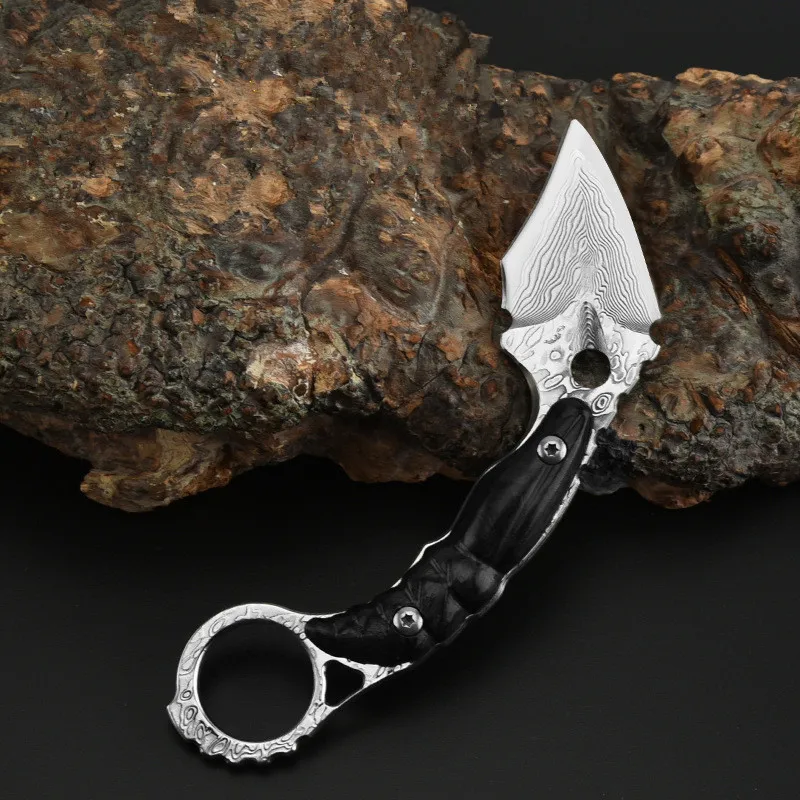 HS инструменты Инструменты для выживания гигантская пчела Дамаск Karambit из