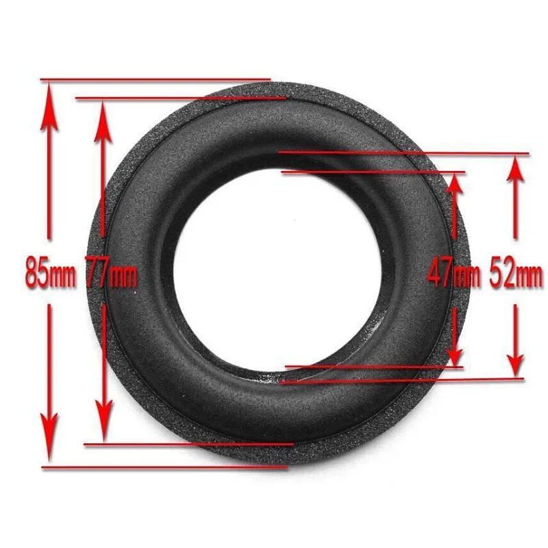 Polegadas Speaker Espuma Anel para Woofer Altifalante go Play Substituição Speaker Espuma Surround Suspensão Reparação Peças Novo à Venda 3 - Image 4