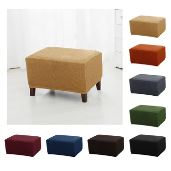 

Slipcovers Stretch Fabric Footrest Sofa Slipcovers Footstool Covers Storage Ottoman Protector Covers for Home Office Shop Party