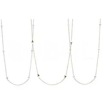 

XL 19 TFB TTFF RLLEN Original 925 Sterling Silver Necklace Classic T-Necklace Multicolor Optional Luxury Necklace Wholesale