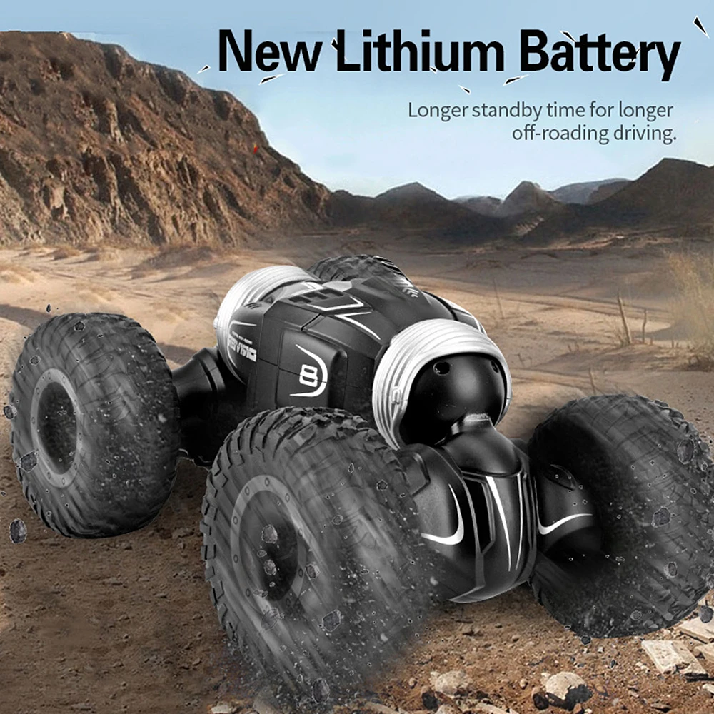 Children Toys Radio Control 4WD Climbing Buggy 2.4GHz RC Function Double-sided Tumble Deformation Stunt Car Kids Toys