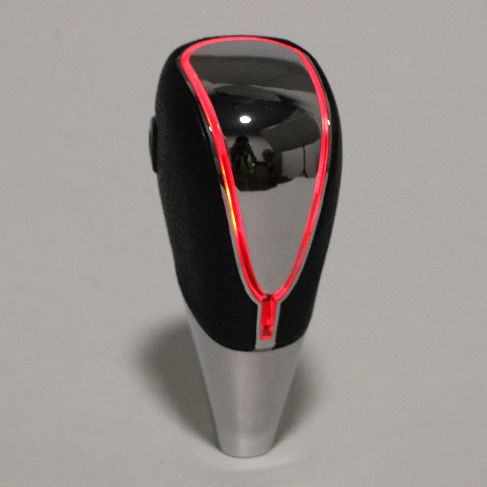 Красный LED Car Shift Knob Touch Motion Activated Auto Accessories Car Styling Gear Stick Shift Knob Cover Auto Automatic Gear Universal - Название цвета: Красный