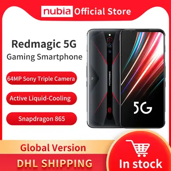 

Global Version Nubia Red Magic 5G MobilePhone 6.65 inch Snapdragon 865 Android 10 NFC Gaming Phone WIFI 6