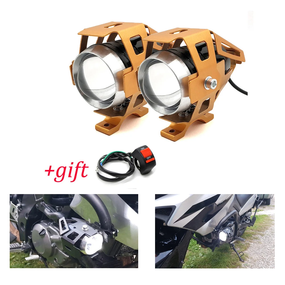 

Universal Motorcycle Motorbike Headlights Bulbs Lamp U5 LED Spotlight Flash 12V Fit For Yamaha XMAX300 VMAX 1700 1200 NMAX 125