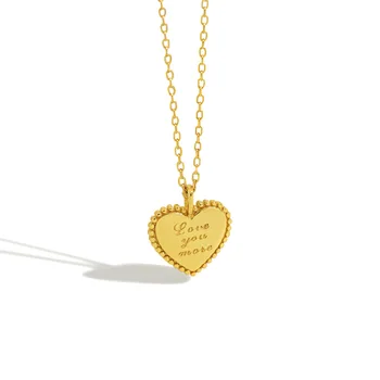 

Simple Temperament All-match Non-Mainstream Heart-Shaped Necklace for Women