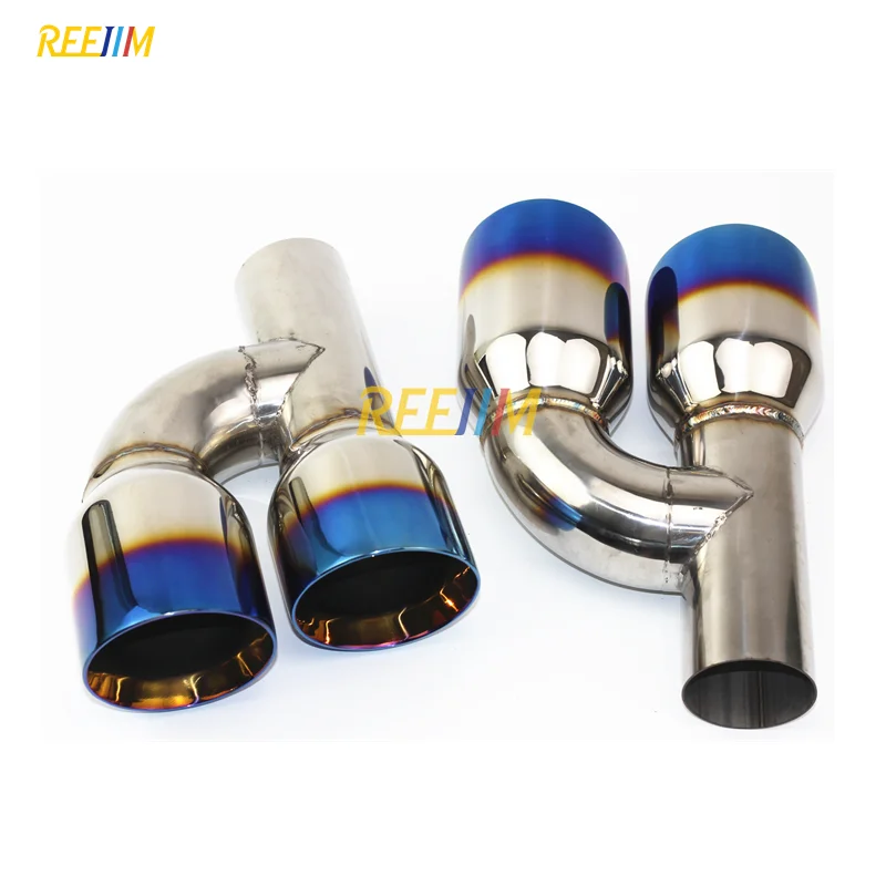 Car & Truck Exhaust Pipes & Tips Dual 4" Quad Style Stainless Steel