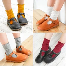 Осенне-зимние хлопковые носки в стиле Харадзюку; свободные кружевные носки в стиле ретро с отворотами; носки без пятки в корейском и японском стиле для девочек; Разноцветные чулки