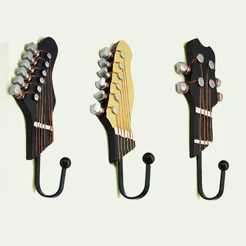 

Bathroom hook Wall hook classical guitar-shaped decorative hook hanger hanger resin hook wall hanging 8.2