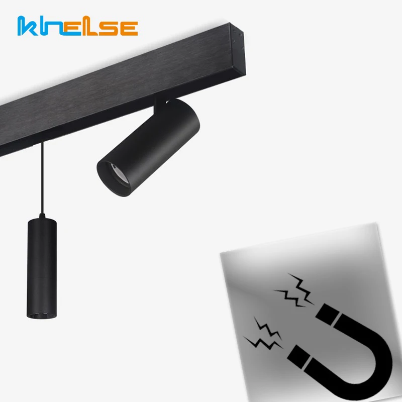 Магнитный трек светильник светодиодный подвесной креативный Алюминиевый