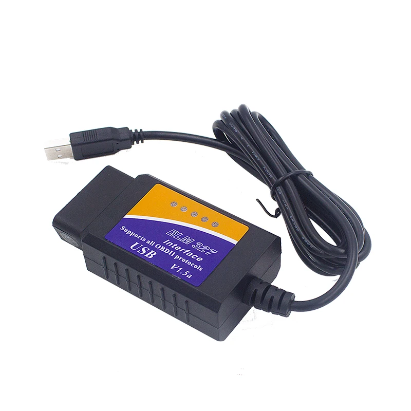 ELM 327 V1.5 OBD 2 ELM327 USB интерфейс CAN-сканер шины кабель диагностического прибора код поддержка OBD-II протоколы