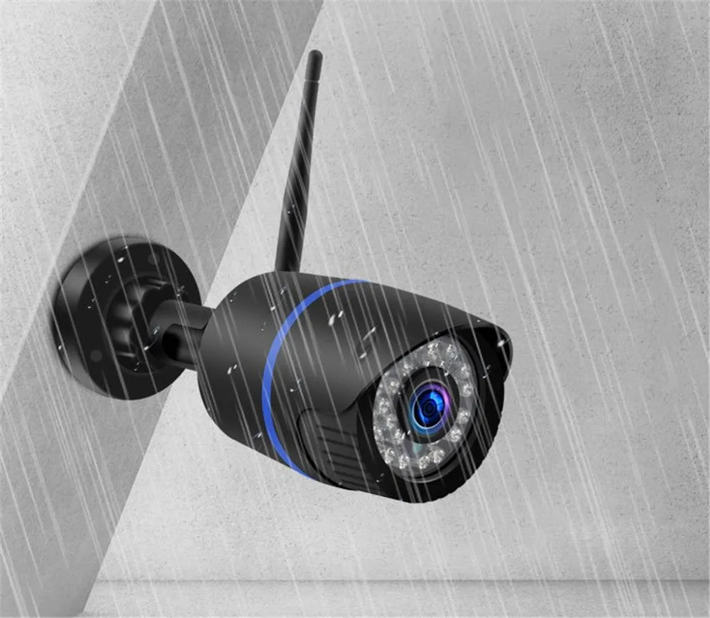 2MP 1080P 24LED ночного видения водонепроницаемый безопасности Пуля CCTV камера беспроводная ip-камера для внутренней сети