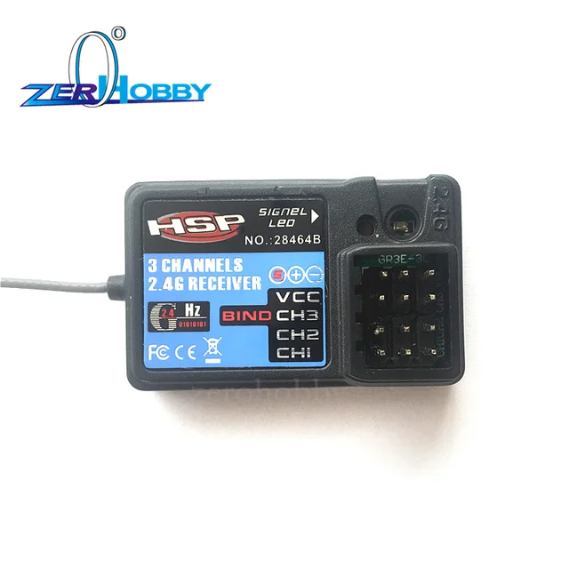 HSP 2.4GHz 3 channel receiver 28464B (HSP-2.4GHz) 3 channel receiver for HSP Wind Hobby toy sports