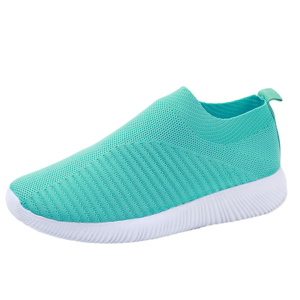 Green Shoes Женская уличная обувь из сетчатого материала; Повседневная Удобная обувь без шнуровки; спортивная обувь для бега; chaussure homme; спортивная обувь; женская обувь;# X25 - Цвет: Green Shoes