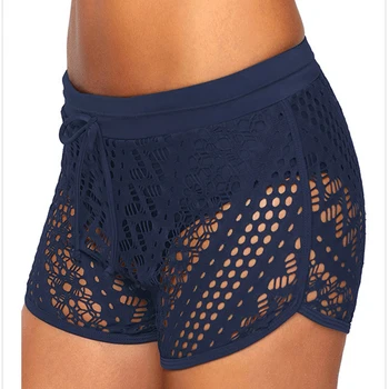 

Woman Summer Lace Floral Shorts Ladies Mini Mesh Lace Flower Tiered Women Short Pants Summer Clothes Female Sexy Shorts