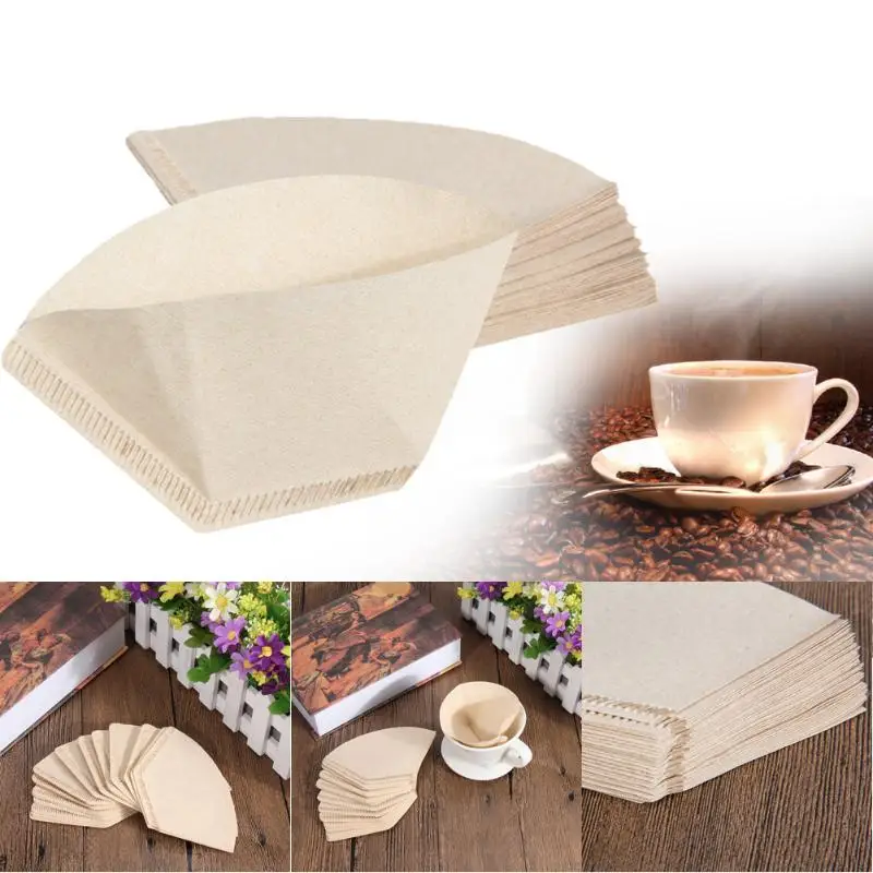 

2020 Newly 40pcs Coffee Paper Filter for 101 Coffee Hand-poured Coffee Filter Drip Cup Useful Coffee Machine Kitchen Cafe Tool