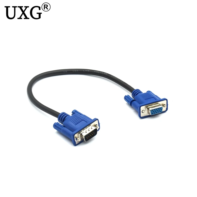 VGA Cable VGA Cable Adapter 30cm 50cm Male To Female Extension for Computer Monitor