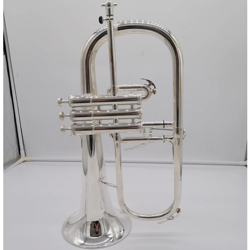 Музыка Fancier клуб профессиональный Япония flugelhorn 8315GS посеребренный с чехол для профессиональных flugelhorn s Bb желтый Латунный Колокольчик