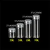 20ml 50ml 65ml 90ml Glass Storage Bottles with Silver Screw Cover Empty Sweets Vanilla Pill Food Perfume 6pcs 5