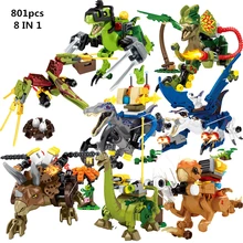 

NEW 8 IN 1 Jurassiced Dinosaur Park World Flying Tyrannosaurus Baryonyx Building Blocks Kit Bricks Classic Model Kids Toys Gifts
