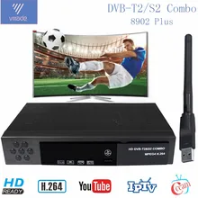 HD цифровой наземный спутниковый ТВ приемник комбо DVB-T2 DVB-S2 пропускная способность 1080P ТВ коробка H.264 MPEG-4/2 dvb t2+ S2 телеприставка