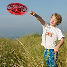 Мини UFO Дрон игрушки Инфракрасный зондирование управление интерактивный самолет жесты индукции управления led высота удержания Квадрокоптер для детей