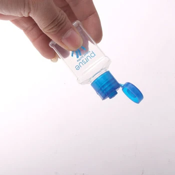 

1Pc Clear Flip 25ml PVC Empty Lotion Bottle Hand-Free Disinfection Gel Bottle Disinfectant Split Bottles