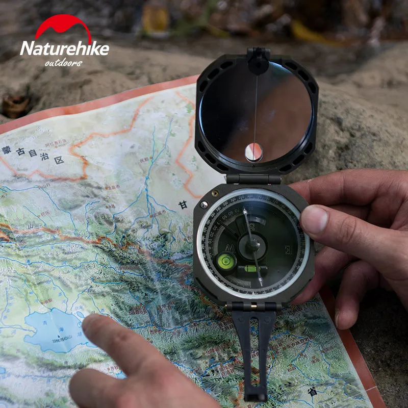 Naturehike открытый кемпинг компас геологическая съемка Высокоточный флуоресцентный портативный Многофункциональные военные компас