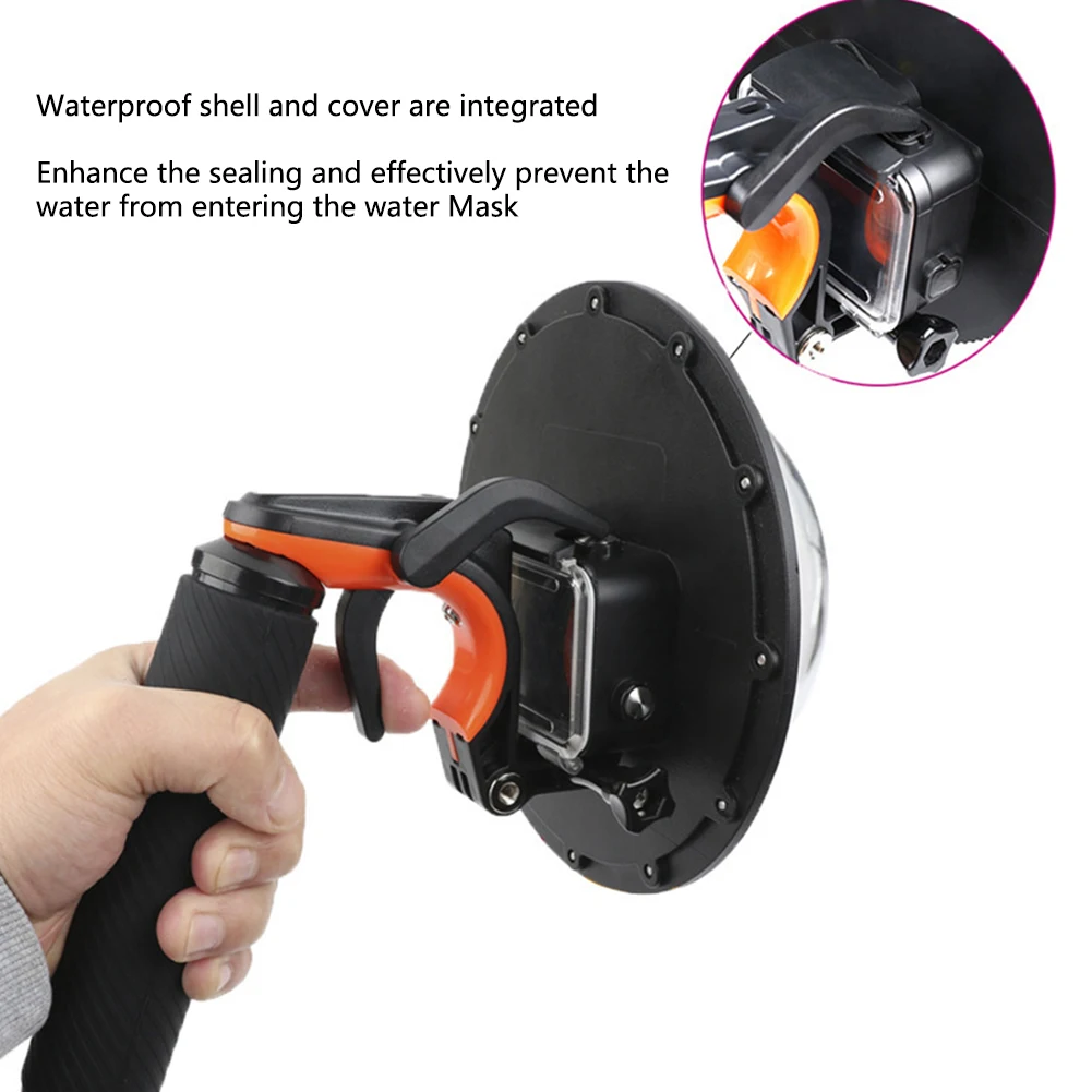 Durable Wide Angle Photography Diving Lens Cover Shell Hood Dome Port Transparent Waterproof Housing Sport For Hero 5/6/7 | Электроника