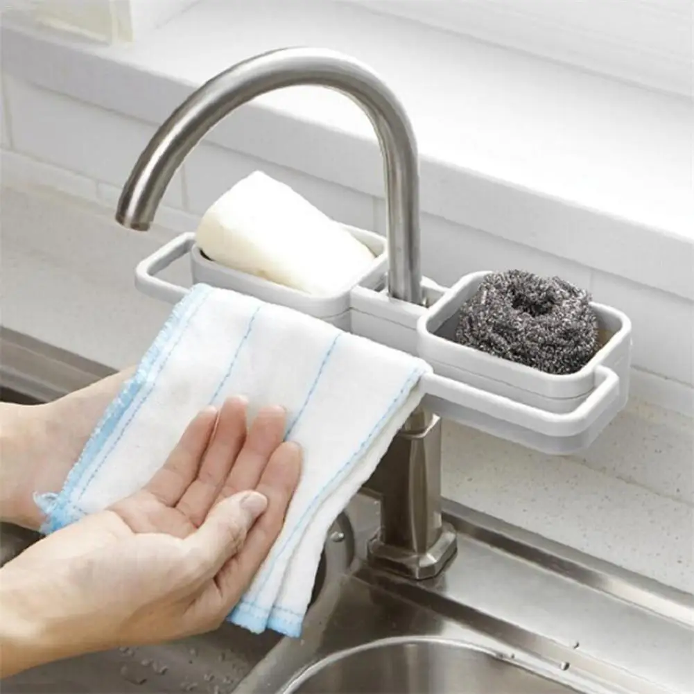 Кухонный смеситель для раковины губчатое мыло органайзер для хранения ткань сушилка держатель Полка хранения Полка для кухни