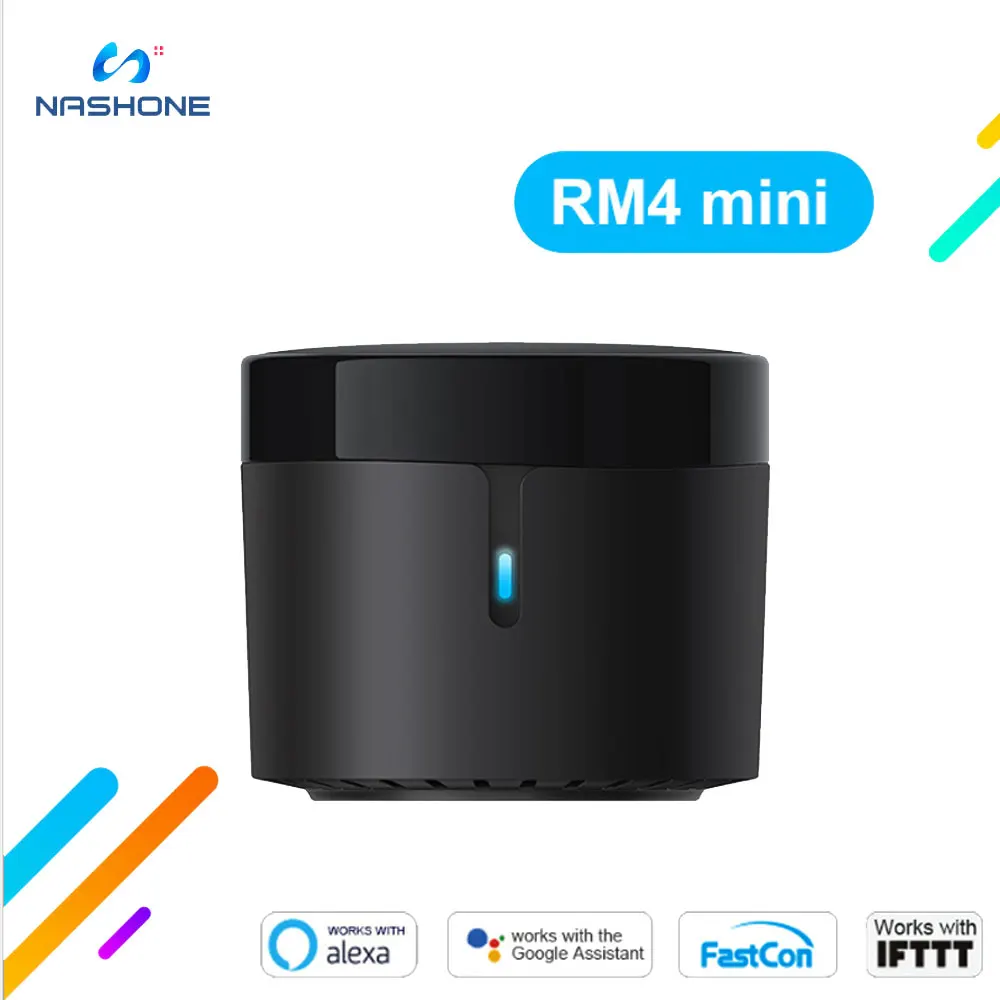 

Broadlink RM4 Mini Bestcon Infrared Remote Controller Automation Modules Compatible Wireless Phone Remote Control For Smart Home
