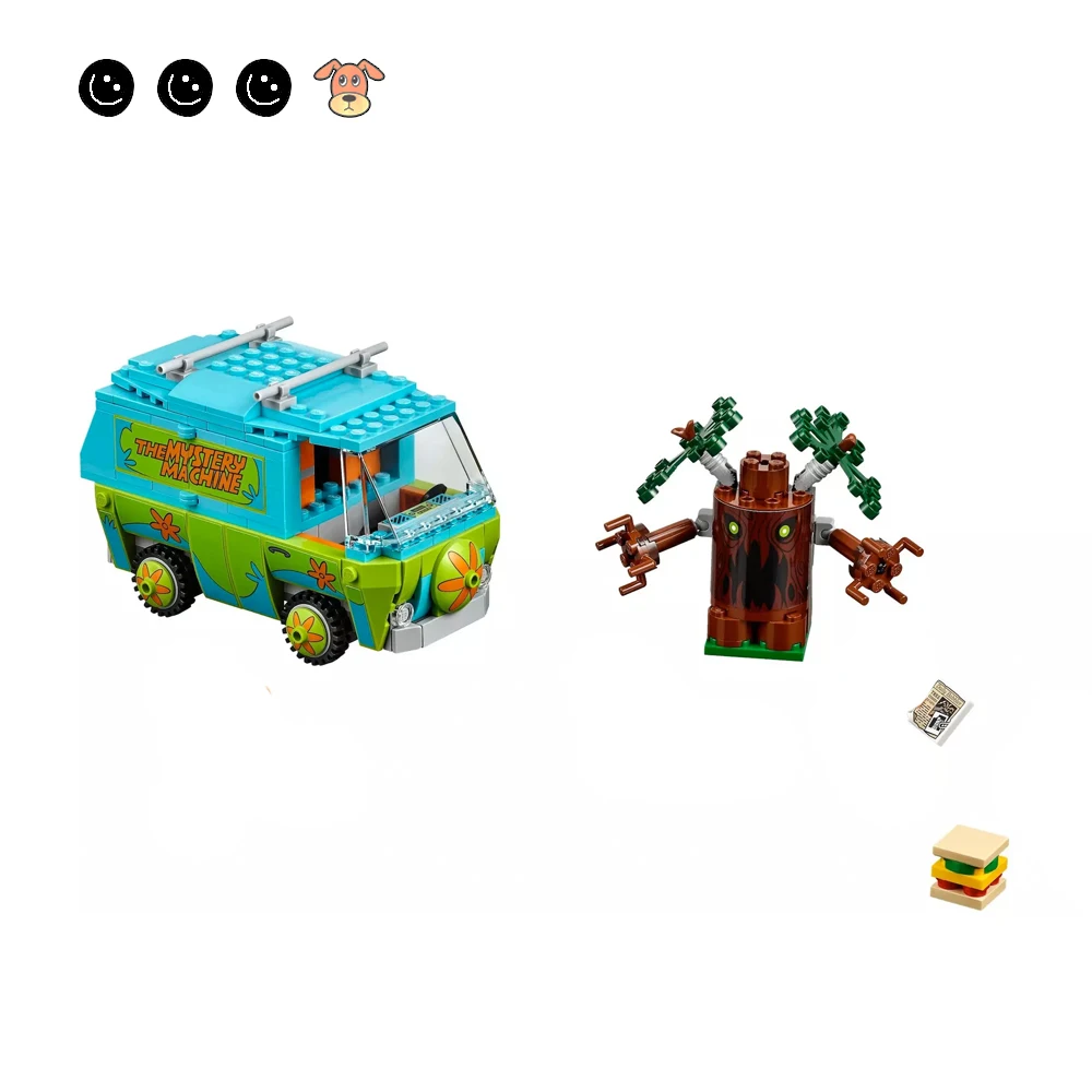 Подходит для серии Scooby Doo фильмы 75902 Набор Таинственный автомат фигурки животных