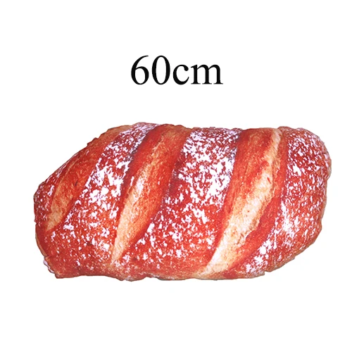 Red 60cm 3D плюшевая подушка подарок мягкая спинка игрушки на день рождения Забавный имитирующий закусочный хлеб форма для детей домашний декор для девочек - Цвет: Red 60cm