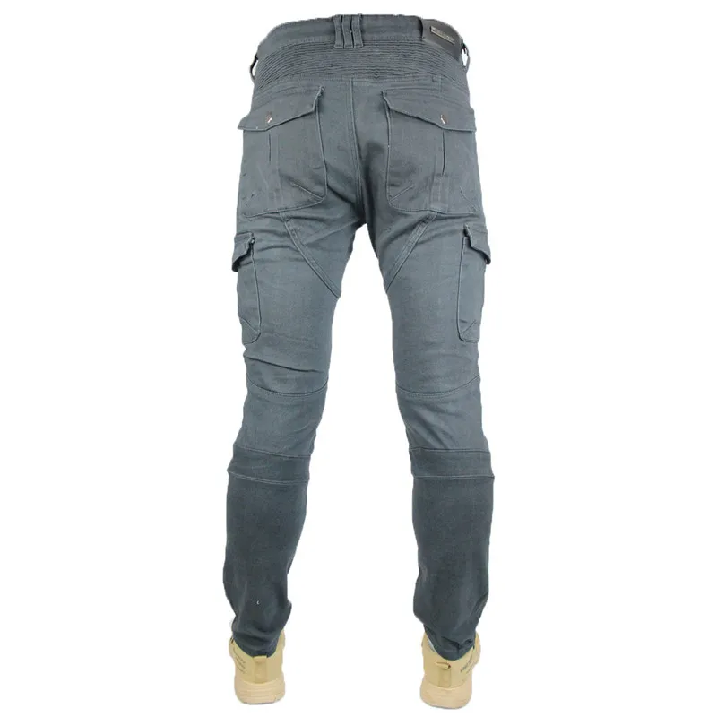 featherbed jeans versão padrão calças de passeio de moto calça de verão