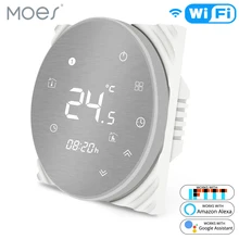 WiFi умный термостат регулятор температуры для воды/электрический подогрев пола воды/газовый котел работает с Alexa Google Home