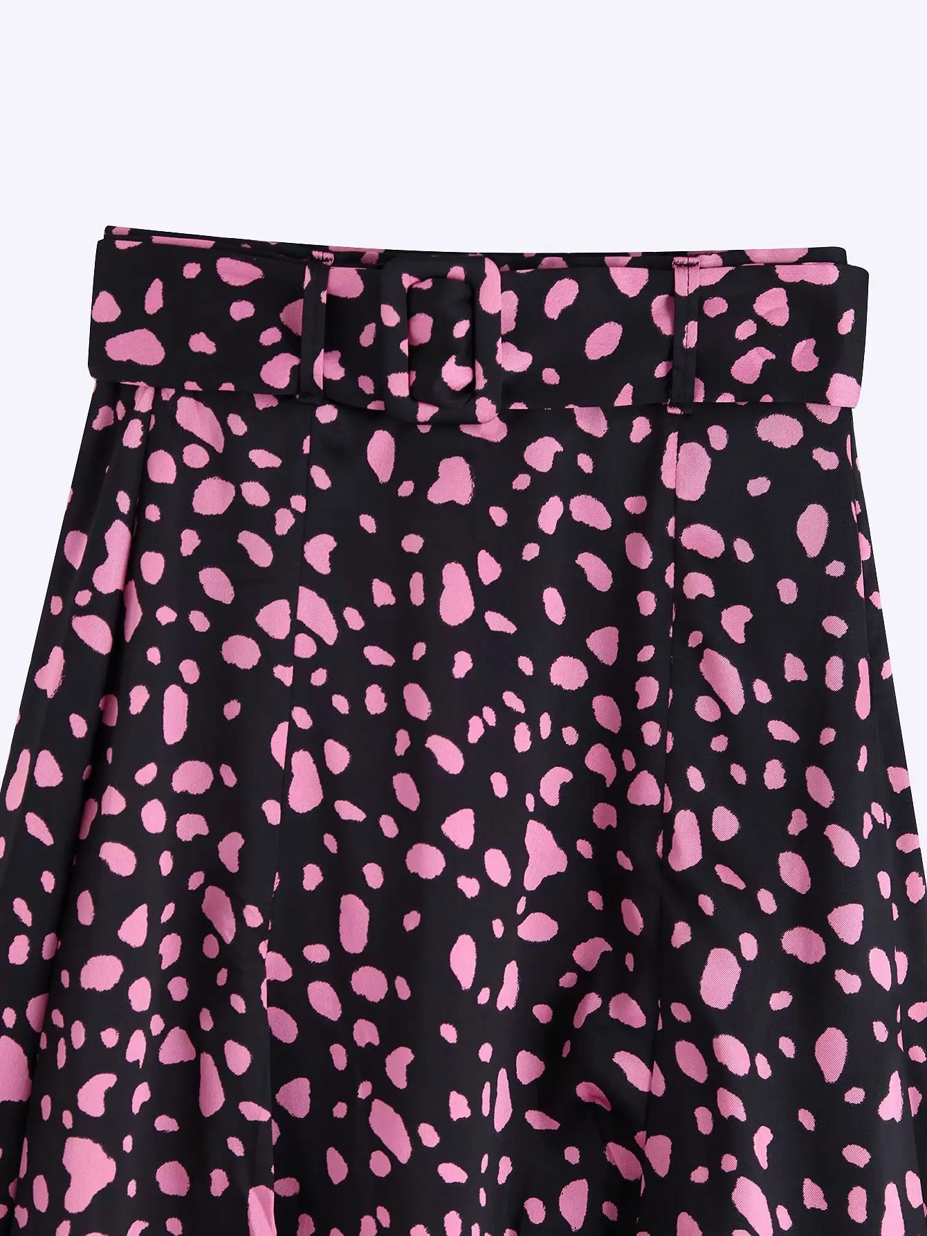 Розовые леопардовые юбки с высокой талией, трапециевидные юбки средней длины для девушек, осень, уличная одежда faldas saia
