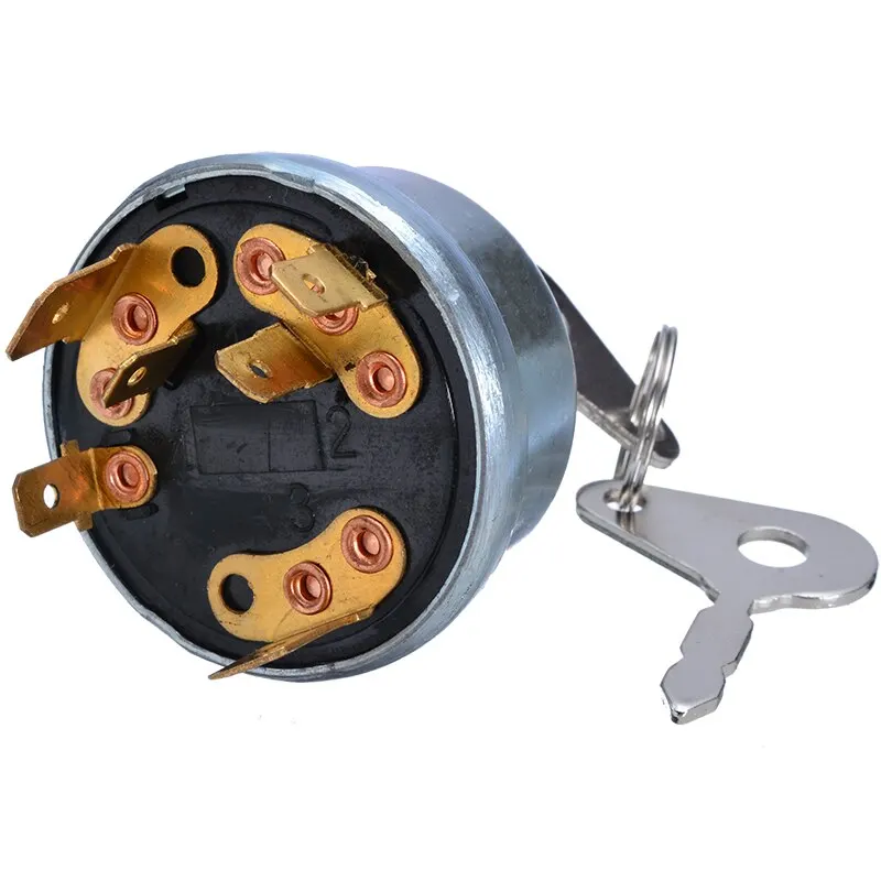 1pcs Universal 4 Position Tractor Ignition Switch with 2 Keys Ignition Switch For Lucas 35670 128Sa