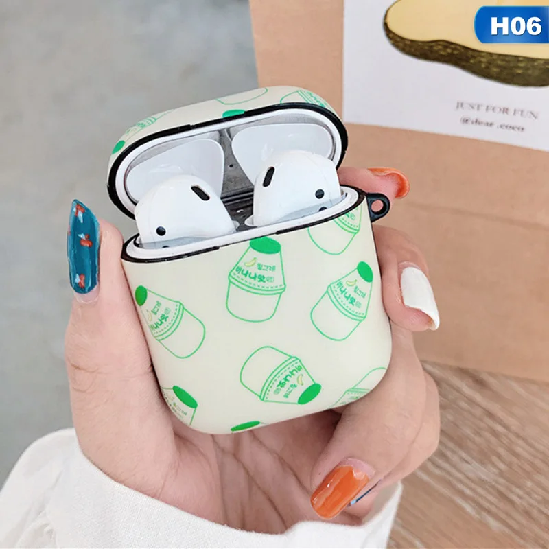 6 Силиконовый чехол в форме сердца с авокадо, гарнитура для airpods, беспроводная bluetooth-гарнитура, защитный чехол, аксессуары - Цвет: 6