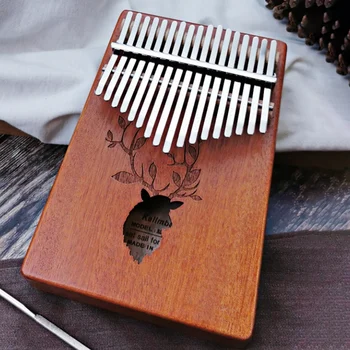 

Kalimba,17 Keys Thumb Piano Finger Piano Hand Piano Wooden Finger Piano with Tuning Hammer Learning Adult Beginners