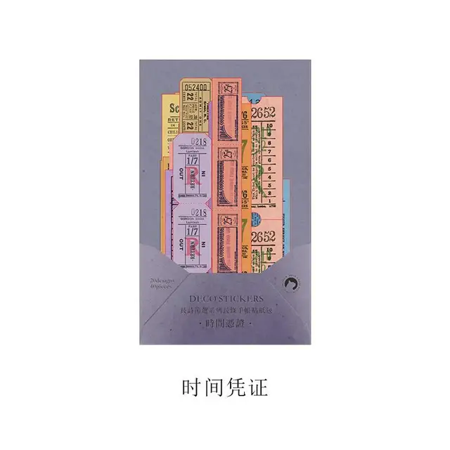 40 Pcs Vintage Stickers Set Retro Ornaments Washi Stickers For Scrapbooking Kid Diy Arts Crafts Album Junk Journal Planners C